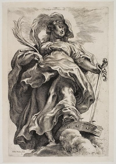 アレクサンドリアの聖カタリナ 作： Peter Paul Rubens