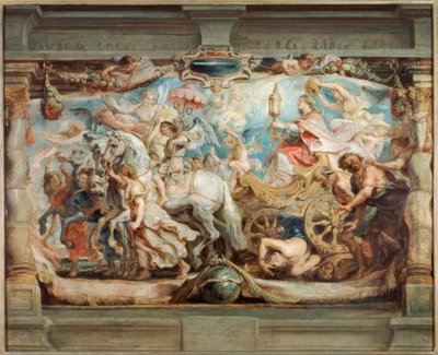 無知と妄想に対する教会の勝利 作： Peter Paul Rubens