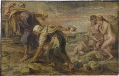 Deucalion and Pyrrha、ca 1636 作： Peter Paul Rubens
