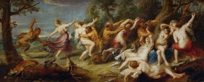 サテュロスたちに発見されたディアナとニンフたち 1635年頃 キャンバスに描かれた絵 作： Peter Paul Rubens