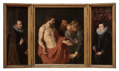Nikolaas Rockox と彼の妻 Adriana Perez の碑文 作： Peter Paul Rubens