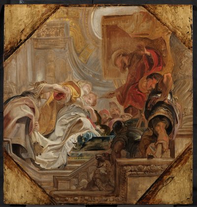 アハシュエロスの前のエステル 作： Peter Paul Rubens