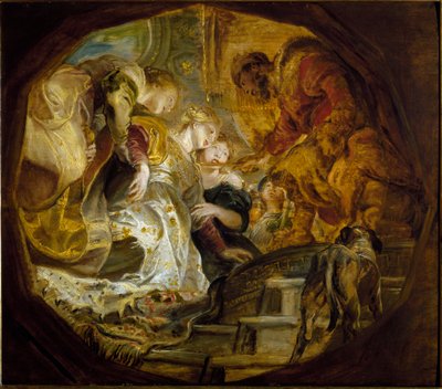 アッスルス王に選ばれたエステル（油彩・キャンバス 作： Peter Paul Rubens