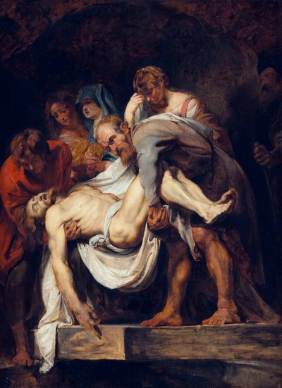 フランス語  エントームメント The Entombment 作： ピーター・ポール・ルーベンス