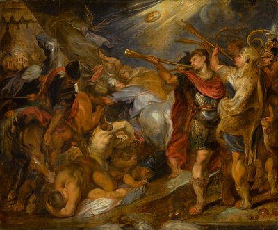 ギデオンがミディアン人に打ち勝つ、1625～1630年頃（揺りかごのパネルに油彩） 作： Peter Paul Rubens