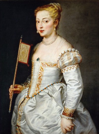 ファンを持つ少女、ca。 1628-1629 作： Peter Paul Rubens