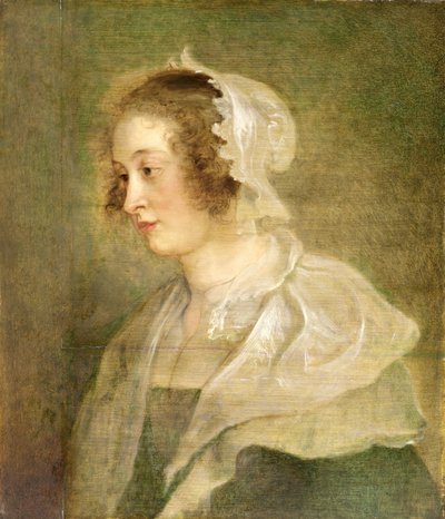 若い女性の頭（パネル） 作： Peter Paul Rubens