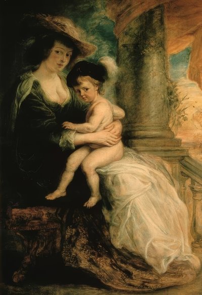彼女の長男の息子と一緒のヘレン・フォーメント 作： Peter Paul Rubens