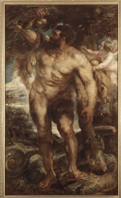 ヘスペリデスの庭のヘラクレス、1638年頃（キャンバスに油彩） 作： Peter Paul Rubens