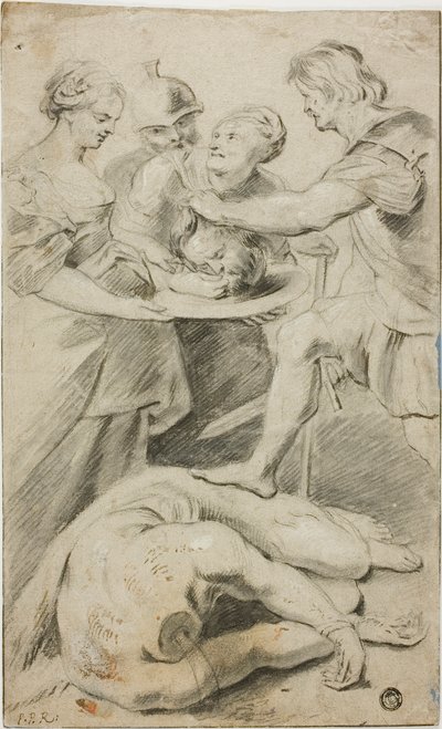 洗礼者聖ヨハネの首を受け取るヘロディアス 作： Peter Paul Rubens