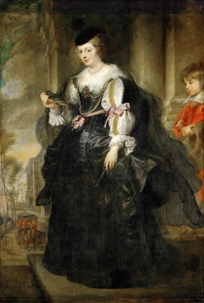 キャリッジ付きのエレーヌフォーメント 作： Peter Paul Rubens