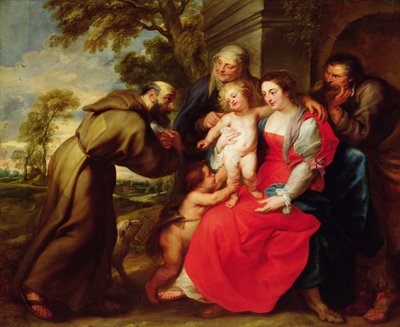 聖フランシスの聖家族、1625年 作： Peter Paul Rubens