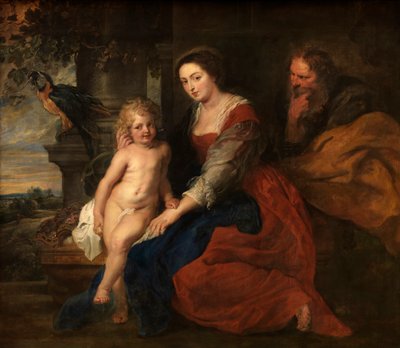 オウムと聖家族 作： Peter Paul Rubens