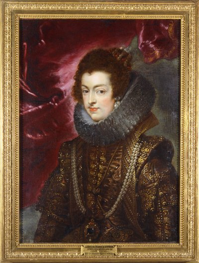 ブルボン家のイザベラ 1629年頃 キャンバスに描かれた絵 作： Peter Paul Rubens