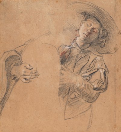 若い男性、若い女性を抱きしめている 作： Peter Paul Rubens