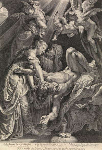 ユディトとホロフェルネス（エングレーヴィング） 作： Peter Paul Rubens