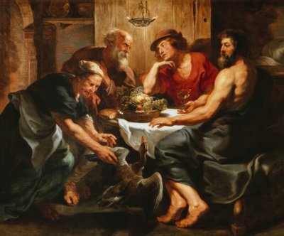 フィレモンとバウシスのジュピターとマーキュリー 作： Peter Paul Rubens