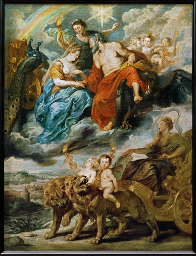 リヨンにおける国王とマリー・ド・メディシスの出会い 作： Peter Paul Rubens