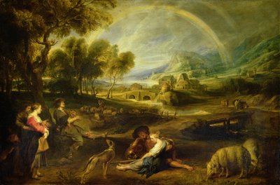 虹のある風景 作： Peter Paul Rubens