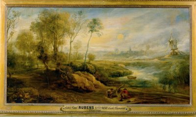 鳥皿のある風景 作： Peter Paul Rubens