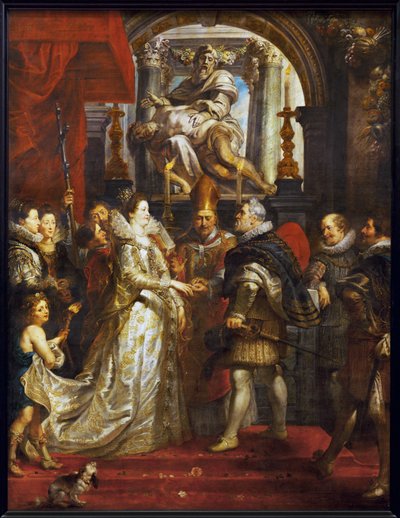 フィレンツェでのマリー・ド・メディシスとアンリ4世の代理人結婚 作： Peter Paul Rubens