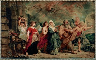 ソドムを去るロトとその家族 作： Peter Paul Rubens