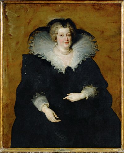 マリア・デ・メディチ、フランス王妃、アンリ4世の妻 作： Peter Paul Rubens