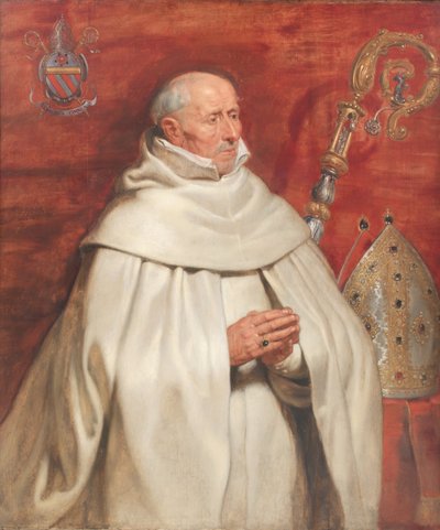 Matthaeus Yrsselius (1541-1629)、アントワープのシント ミヒエル修道院の修道院長 作： Peter Paul Rubens