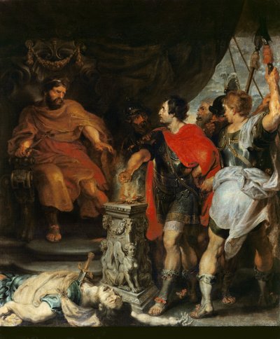 ラルスポルセナの前のスカエボラ、1618年〜20年頃 作： Peter Paul Rubens