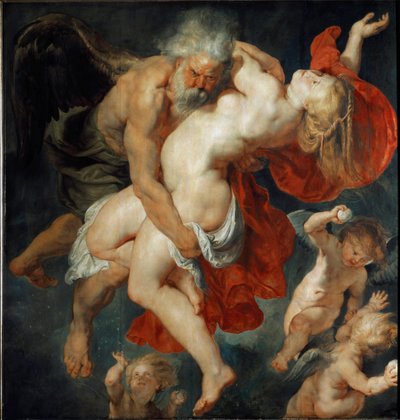 ボレーに脱がされるアテネの王女オリティエ（絵画 作： Peter Paul Rubens