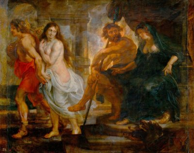 オルフェウスとエウリュディケ、冥王星とプロセルピナ 作： Peter Paul Rubens