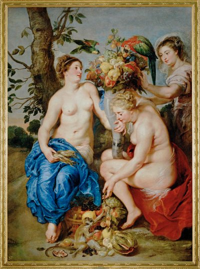 P.P.ルーベンスとフラン・スナイダース（キャンバス画） 作： Peter Paul Rubens