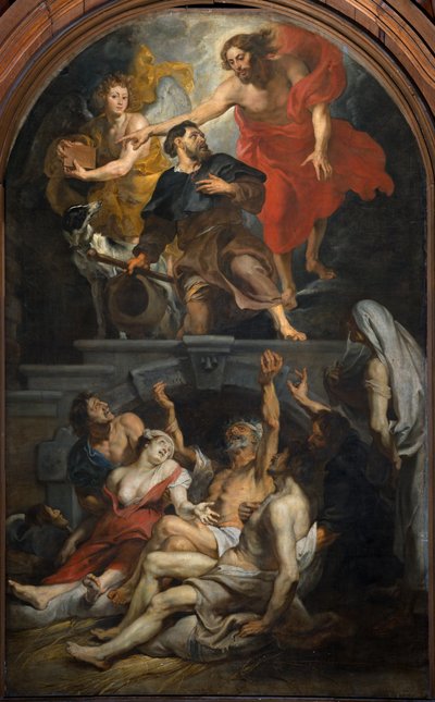 教区教会 (セント マーチン教区教会)。 ペインティング。 ピーター・パウル・ルーベンス。 作： Peter Paul Rubens