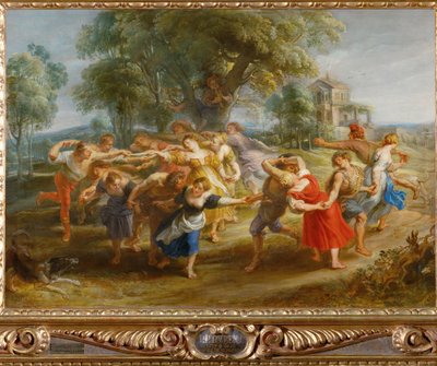 農民の踊り 1630年頃 木版画 作： Peter Paul Rubens