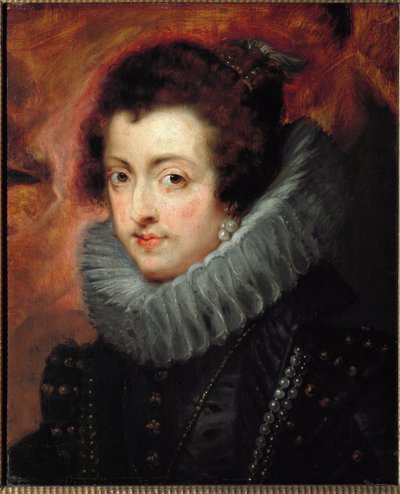 フランスのエリザベート（またはブルボン家のエリザベート）の肖像 作： Peter Paul Rubens