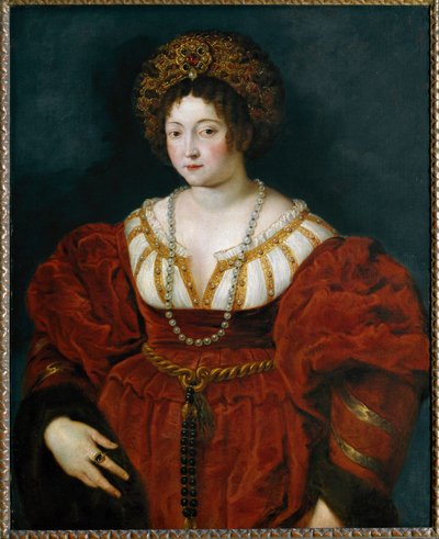 マントゥア侯爵夫人イザベラ・デステの肖像 作： Peter Paul Rubens