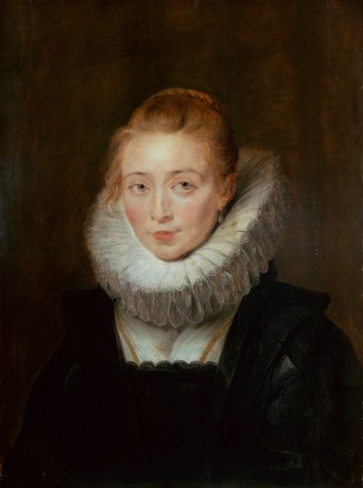 1620年代、インファンタイザベラへの待機中の女性の肖像画。 作： Peter Paul Rubens