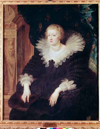 フランス王妃アンヌ・ドートリッシュの肖像（油彩・キャンバス 作： Peter Paul Rubens