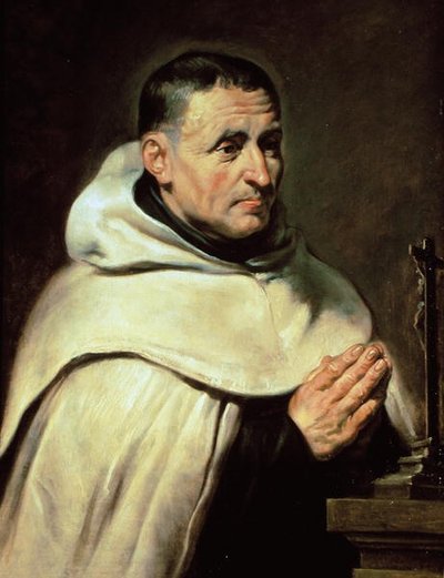 カルメル会修道士の肖像」（木に油彩） 作： Peter Paul Rubens