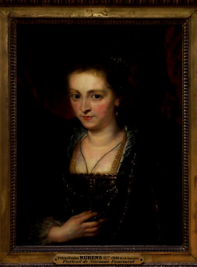 女性の肖像スザンナ・フルマンの肖像 作： Peter Paul Rubens