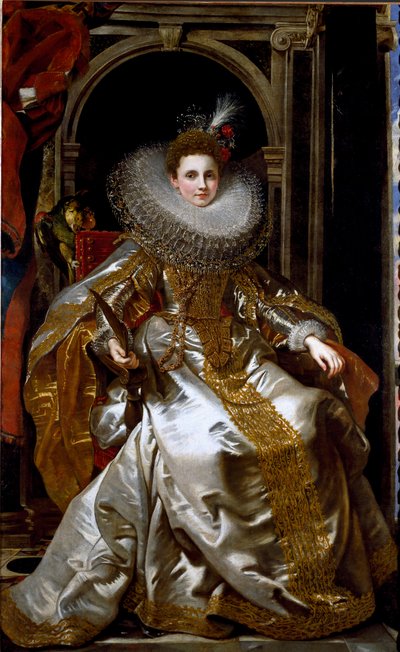 侯爵夫人マリア・セラ・パラヴィチーノの肖像（油彩・キャンバス 作： Peter Paul Rubens
