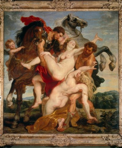 ロイキポスの娘たちの強盗 作： Peter Paul Rubens