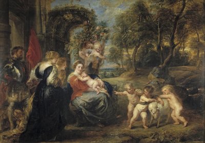 聖人と一緒にエジプトへのフライトで休むc。 1635年 作： Peter Paul Rubens