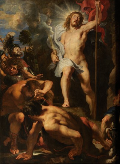 キリストの復活、1611-12年頃（パネルに油彩） 作： Peter Paul Rubens