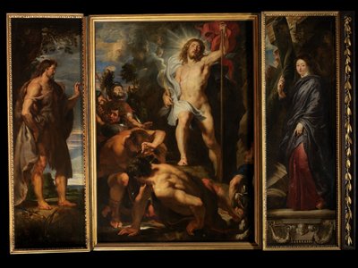 キリストの復活、1611-12年頃（パネルに油彩） 作： Peter Paul Rubens