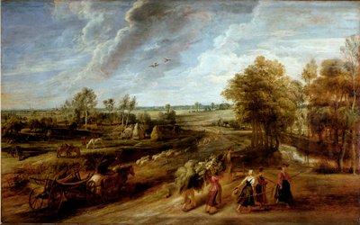 畑仕事を終えた農民たちの帰還（油彩・キャンバス 作： Peter Paul Rubens