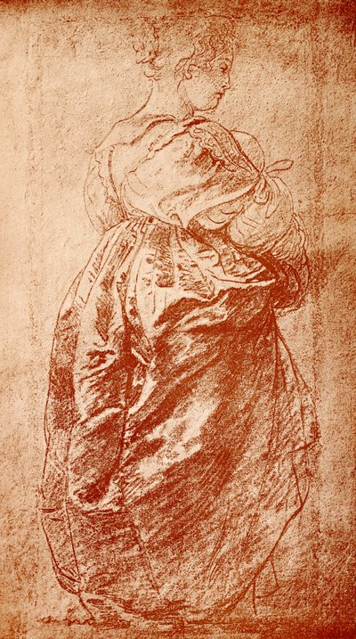 女性へのローブ勉強 作： Peter Paul Rubens