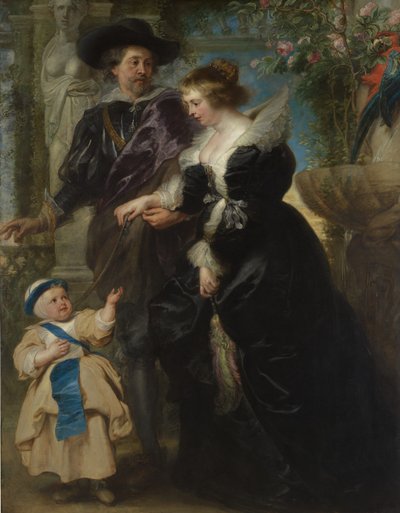 ルーベンス、彼の妻のヘレナフォーメント1614-1673、そして彼らの息子のフランス人1633-1678、およそ。 1635年。 作： Peter Paul Rubens