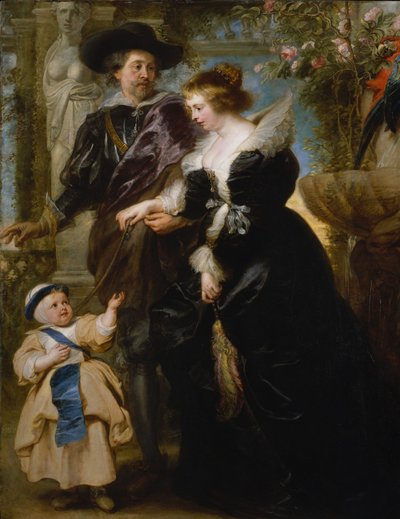 ルーベンス、妻のヘレナフォーメントとその息子のフラン、1635年頃 作： Peter Paul Rubens