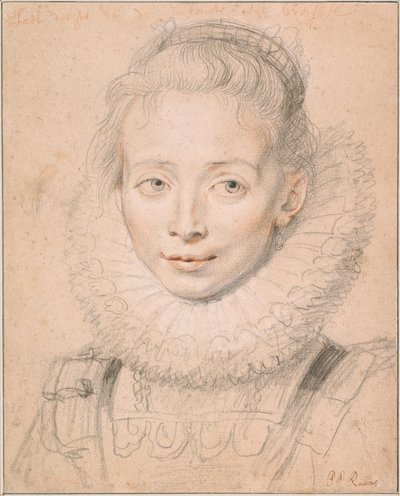 ルーベンスの娘クララセレナ（インファンタイザベラの名誉のメイドと呼ばれる）c。 1623年 作： Peter Paul Rubens